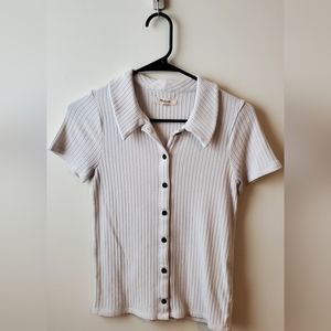 Madewell Off-white button down top